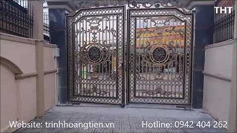 Cổng nhôm đúc tự động bình dương