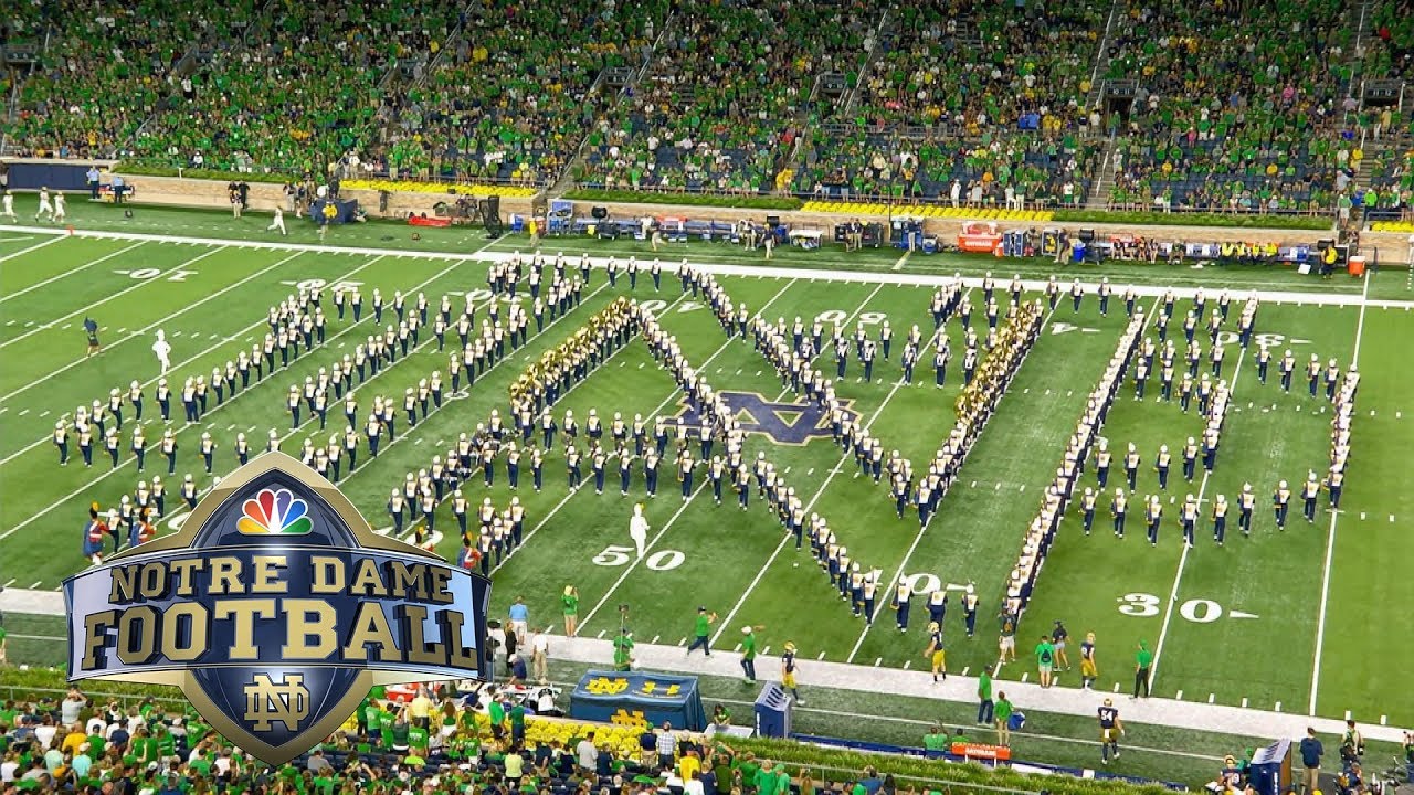 Minnaar kampioen Kan niet Notre Dame band's incredible halftime show vs. Michigan I NBC Sports -  YouTube