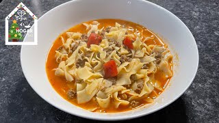 Sopa de Espagueti | Spaghetti Soup