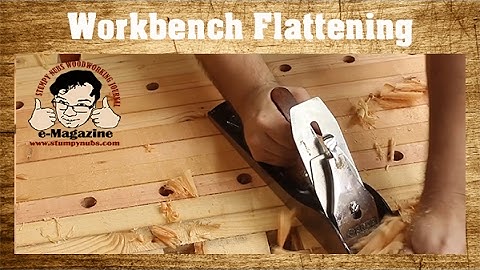 How to flatten your woodworking bench with hand planes