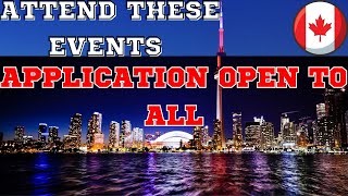 CANADA EVENTS & CONFERENCES TO ATTEND AS A VISITOR/ INVITATION TO APPLY FOR CANADA VISITOR VISA