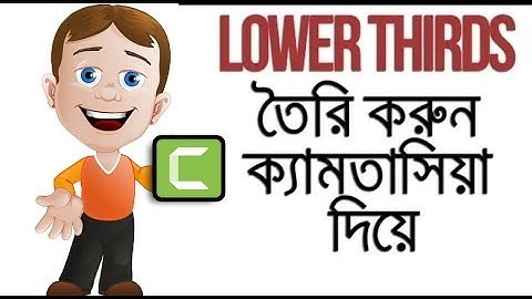 How to Create Lower Thirds Using Camtasia 9|Zubaer TheTechDoctor