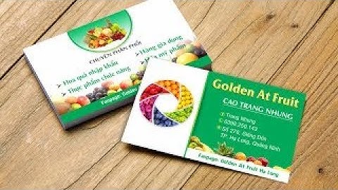 Thiết kế card visit | Design name card