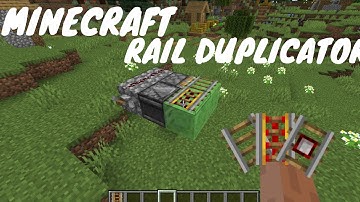 Minecraft Rail Duplicator | Ngamerzandbuilderz