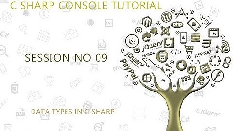 C# Programming Tutorial Lessons for Beginners 09 Datatypes