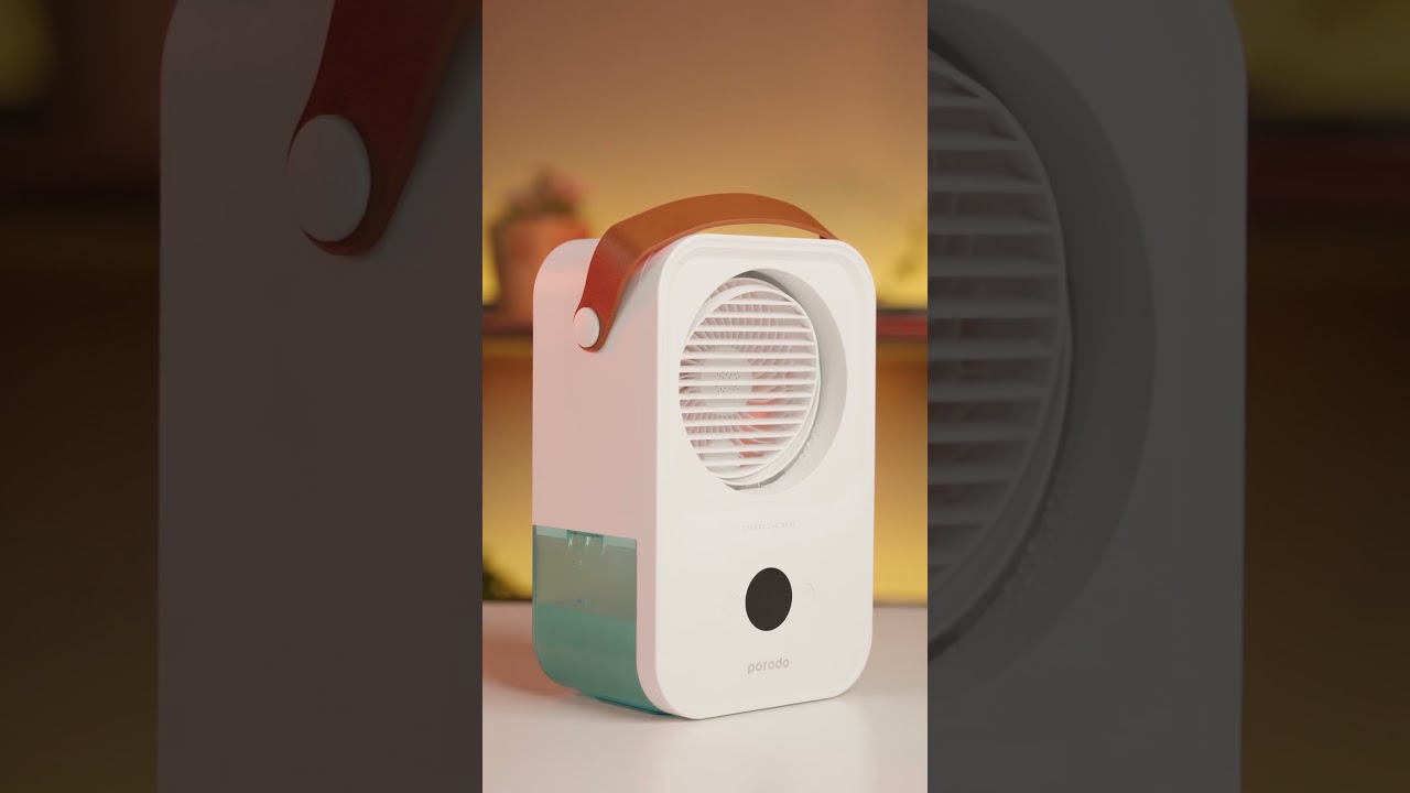 Porodo Lifestyle Water Ice Nano Mist Cooling Fan