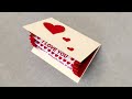 How to make valentine cards  valentine cards handmade easy  valentine day card