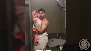 Cutest Dad and baby singing 'Girls like you' | Cutest video on the internet!!