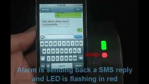 Auror Light AG3 GSM SMS Security Alarm System Operation