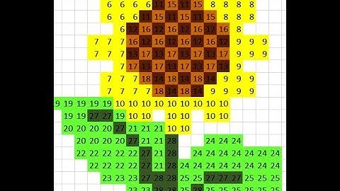 MS Excel Pixel Art   Step 1