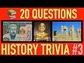 HISTORY TRIVIA QUIZ #3 - 20 World History Trivia Quiz Questions and Answers | Pub Quiz