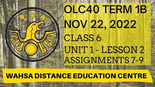 OLC4O Nov 22 2022 | Class 6 - Unit 1 - Lesson 2