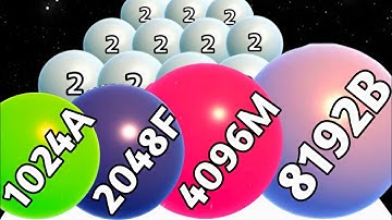 Ball Run Infinity vs Bump Merge 2048 - Gameplay Walkthrough (Max Level, Math Games) New Update