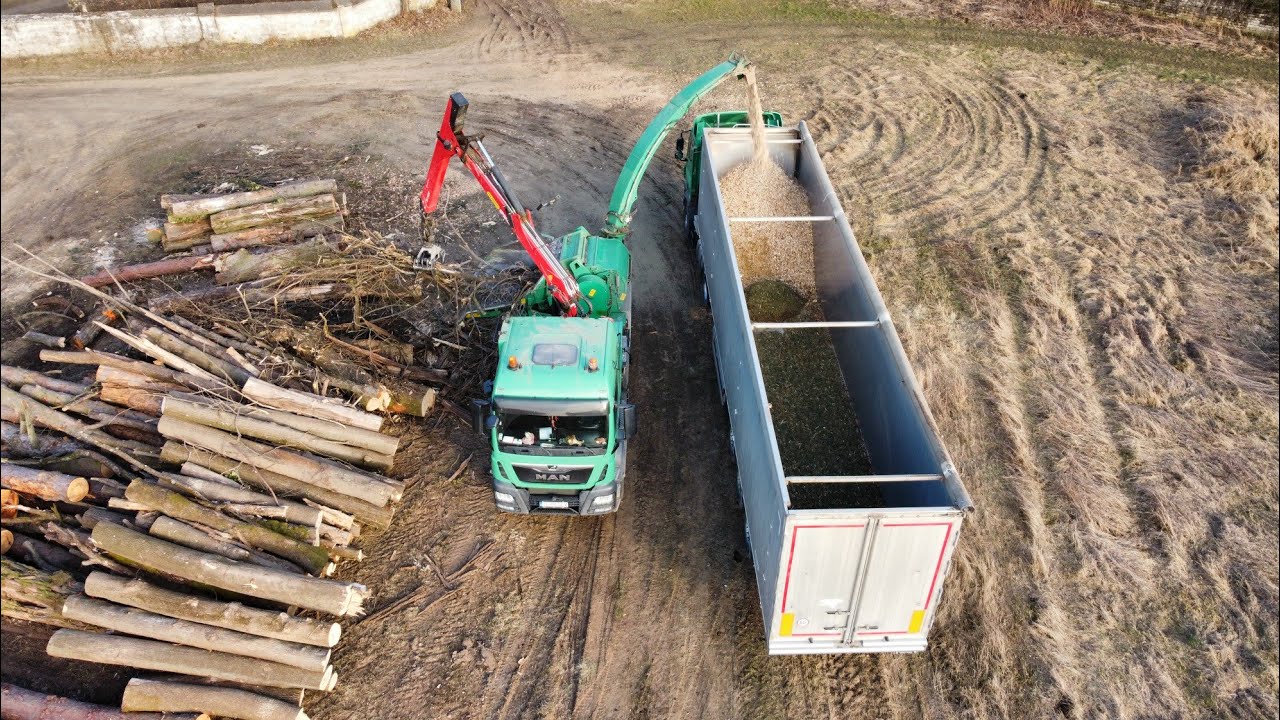 MAN TGS2654/JENZ HEM 582 R & DAF Euro 6 |only drone camera|