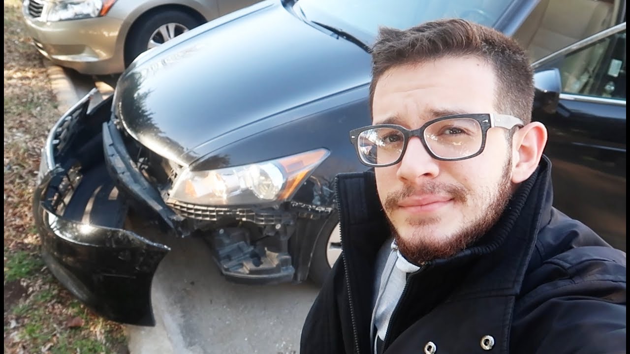 سويت حادث بالسيارة جديد سبحان الله شوفوا شصار!!