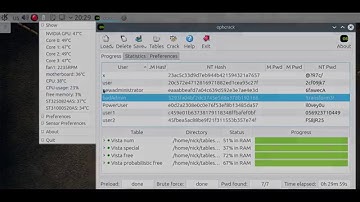 Test Windows password with Ophcrack | Encrypted SAM,LMNT Hash tables