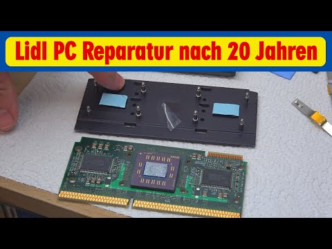 Lidl PC Reparatur nach 20 Jahren ?️ AMD Athlon K7 Slot A mit Windows und 128MB RAM ?️