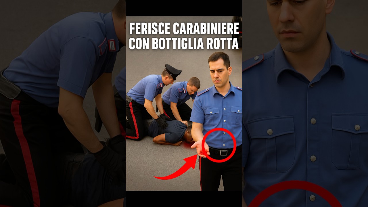 Bottiglia Rotta Contro i Carabinieri! -
