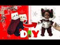 We sew clothes for a mini reborn doll from a sock | Как сшить одежду для куклы мини реборн из носка