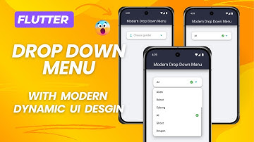 Learn flutter drop down menu 2025 | Custom Flutter UI & UX | Master Flutter UI
