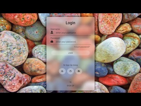 Animated Interactive Glassmorphism