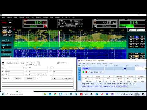 My first ever CW contest working Adam, G0ORY on 80m