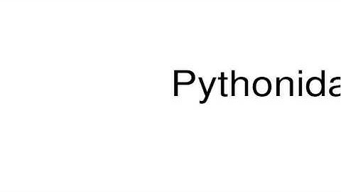 How to pronounce Pythonidae
