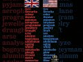 American vs British English