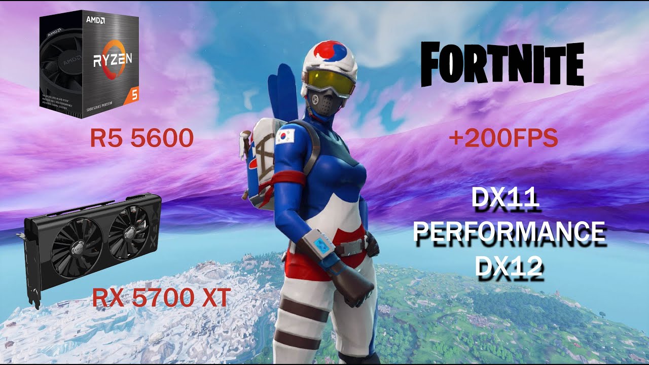 RX 5700 XT + R5 5600 | Fortnite Battle Royal | 1080p