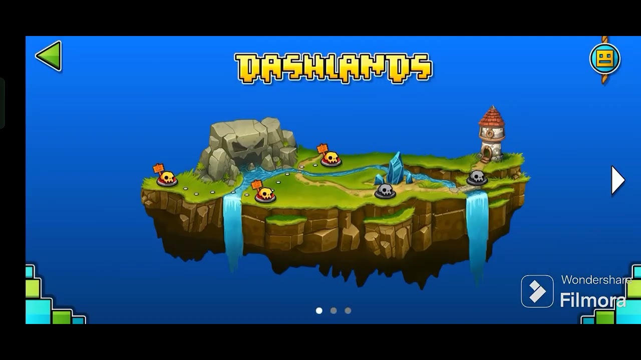 Beating Dashlands in ONE VIDEO || Geometry Dash World🌎