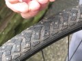 Replacing a metal stud on a winter bike tyre