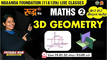 Join Math ( 3D Geometry ) Live Class for NDA 1 Exam 2023 | Maths for NDA 1 2023-MKC