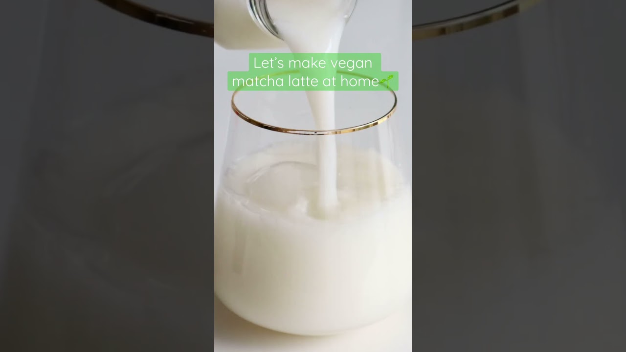 Vegan matcha latte recipe🌱  