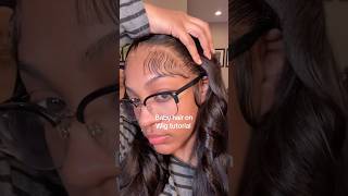 #babyhairs #edgeslay #wiginstall #wigtutorial #lacewig #hairtutorial #quickweave #blackgirlhair