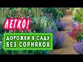 Дорожки в саду без сорняков. Альтернативный метод гербицидам.