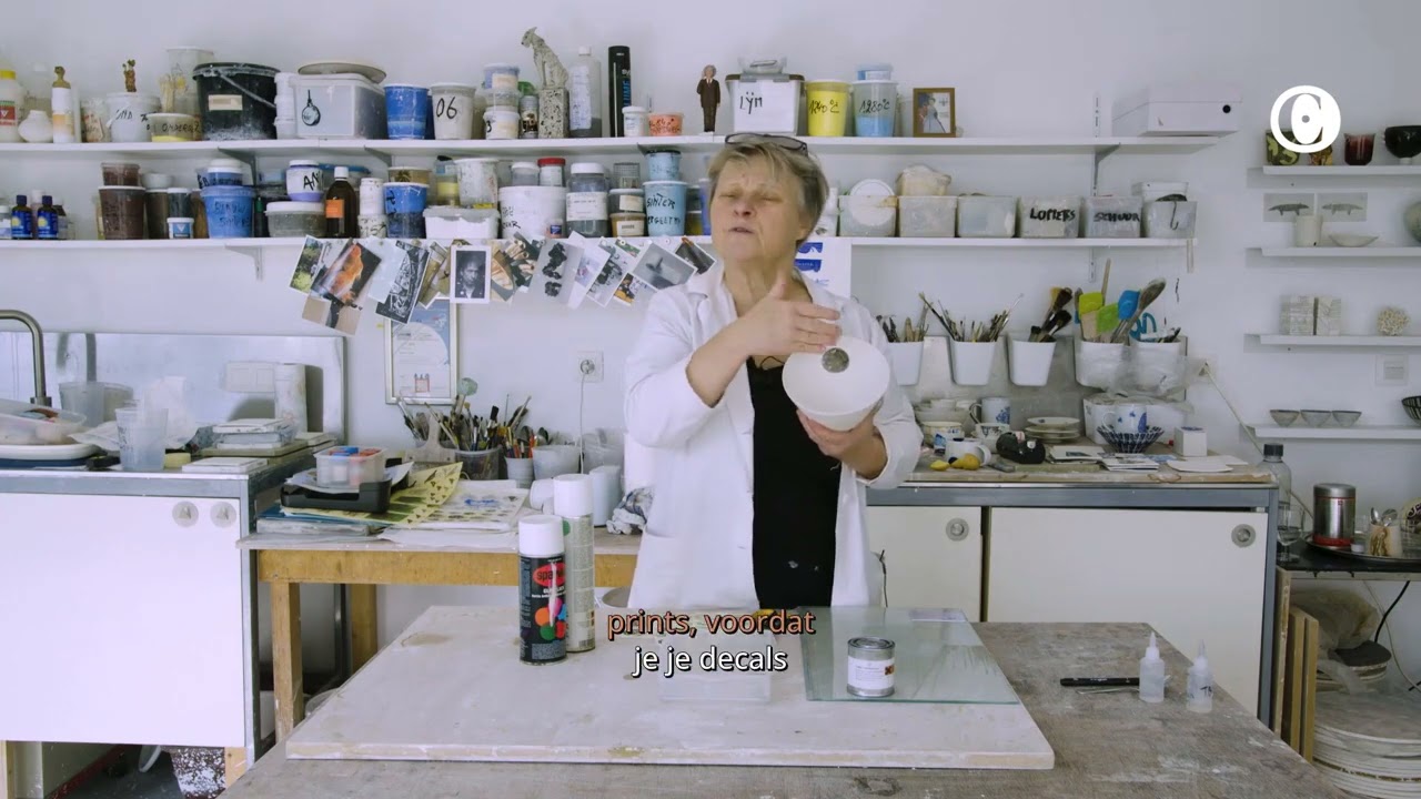 Fouten met keramische transfers | Grafische decoratietechnieken met Anima Roos | Cursist