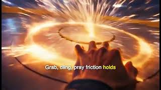 Drop into an alien arena from orbital height — camera falls, spirals, then blasts forward as grav