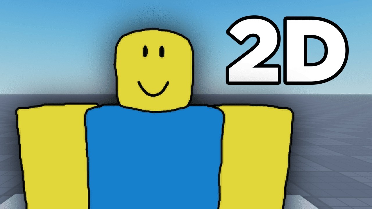 TRANSFORMEI o ROBLOX em um JOGO 2D!