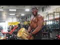Responding to hate by rowing 330 pound gold dumbbells