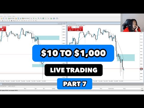 Live Trading NAS100 SPX500 – $10 to $1,000 (PART 7) | FOREX