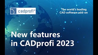 New features in CADprofi 2023