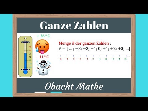 Video: Enthält die Menge der ganzen Zahlen Null?