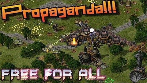 Propaganda For the Win! in Oil and Ore in Center map for 6 Players FFA Red Alert 2 Online Multiplaye