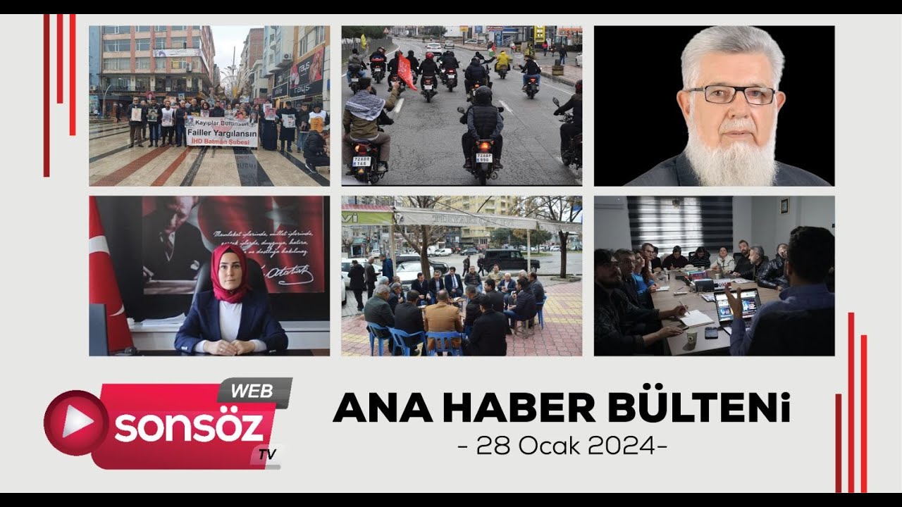 Ana Haber B&uuml;lteni - 28 Ocak 2024