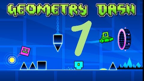 Gameplay Geometry Dash |ANDROID, IPHONE, IPAD| Level 1 "STEREO MADNESS"