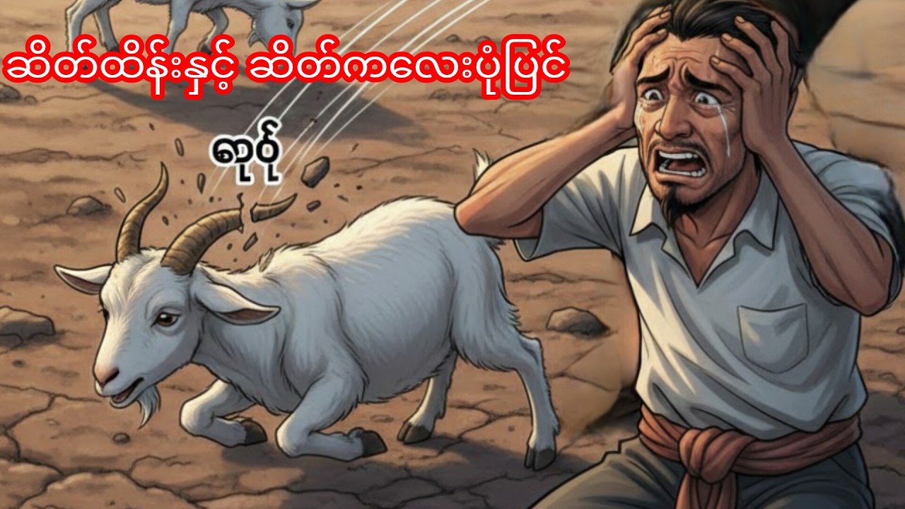 ဆိတ်ထိန်းသူငယ်နှင့် ဦးချိုကျိုးသွားသော ဆိတ်ကလေး (သင်ခန်းစာရရှိဖွယ် ပုံပြင်တို)#cartoonstory #moral