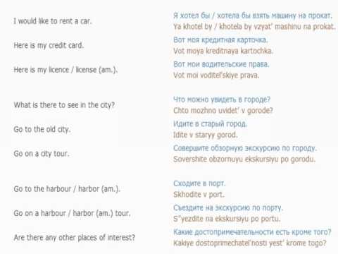 Russian lesson/English lessons how to study Russian  25 (In the city)