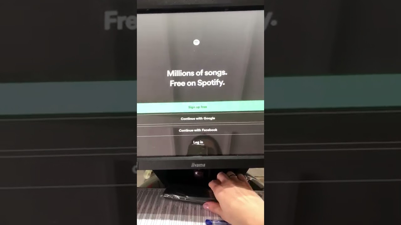 Swiping menu operation on VacuStar treadmill