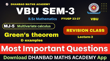 VBU SEM-3 MJ-4 AND MJ-5 REVISION CLASS L-3 | DIFFERENTIAL EQUATION & MULTIVARIATE CALCULUS