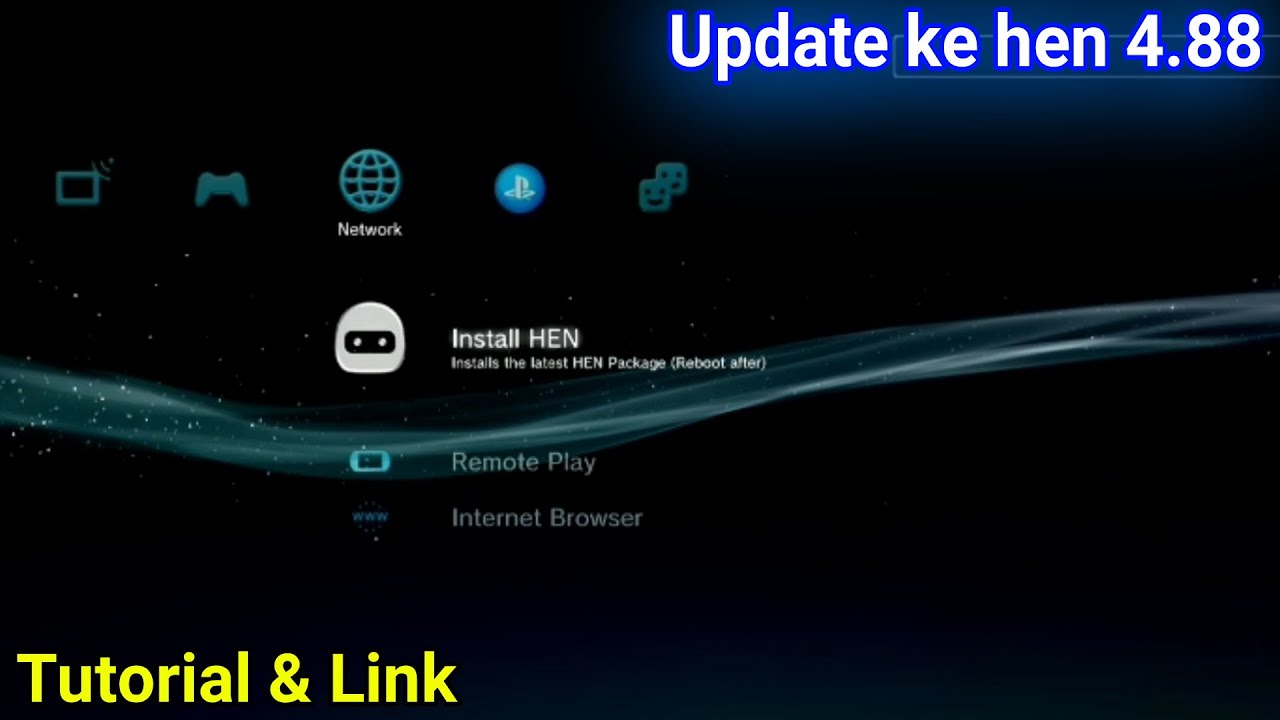 Cara update ps3 hen 4 88 youtube